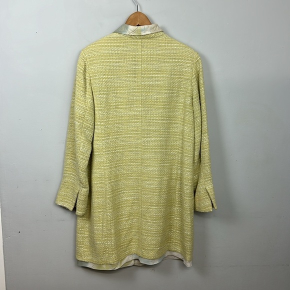 Sigrid Olsen Tweed Silk Lined Coat Sz 12 - Picture 9 of 14